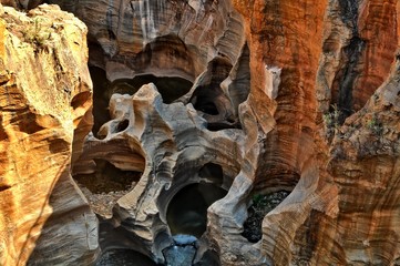 Bourke's Luck Potholes in Graskop, Mpumalanga. South Africa