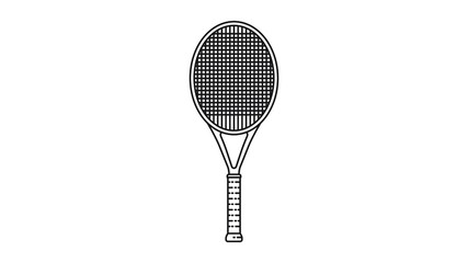 Tennis Racket flat design vector illustration