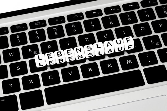 Lebenslauf Computer Tastatur