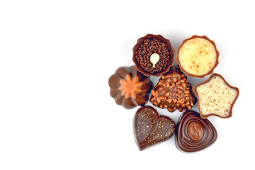 Chocolate Candies Top View