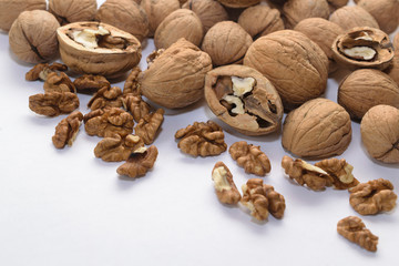 
Background for design. The fruits of the walnut Greek walnut. Seeds are used in industry, cooking, medicine.