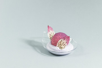 Dessert mini canepa for banquets for receptions receptions shot close-up.