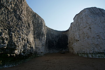 Limestone cliff, Botany Bay, Kent, UK