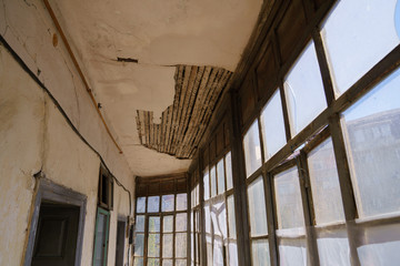 detail of an old building