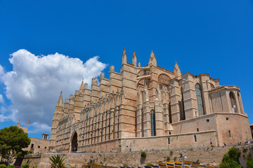 Architecture detail on Palma de Mallorca island in Spain