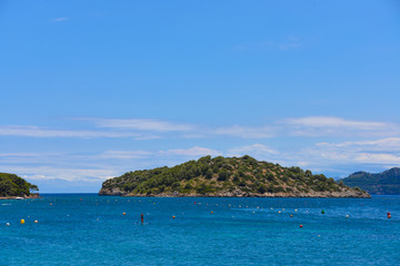 Naklejka premium Landscape of Palma de Mallorca island in Spain