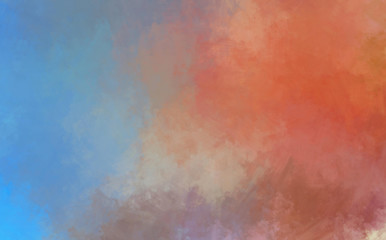 Brushed Painted Abstract Background. Brush stroked painting. Artistic vibrant and colorful wallpaper..