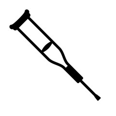 Crutch icon isolated on white background, Vector illustration