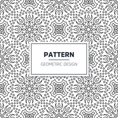 Seamless mandala islamic pattern. Vintage elements