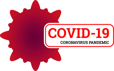 COVID 19  World pandemic banner red blood cells flowing through vein