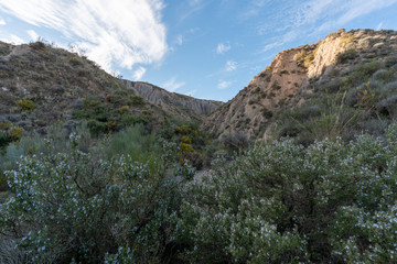 Steep landscape in Los Picachos in Spain