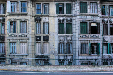 Very old building wall in the city of São Paulo 1