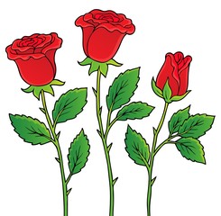 Rose flower theme image 1