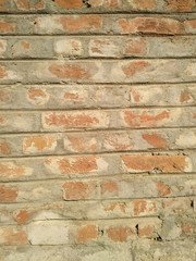Abstract background with new brick wall.