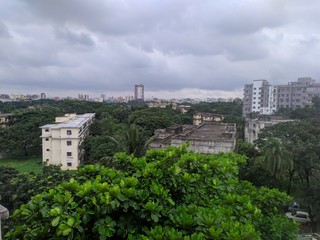 Fototapeta na wymiar View of the city of Dhaka.