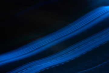 Light trail abstract blurred motion blue