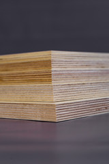 plywood boards on the furniture industry