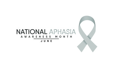 Vector illustration on the theme of National Aphasia awareness month observed each year during June.