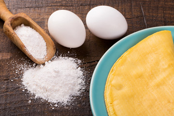 Crepioca - pancake of cassava (tapioca)
