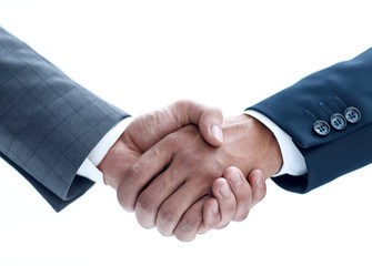 Business handshake - closeup shot