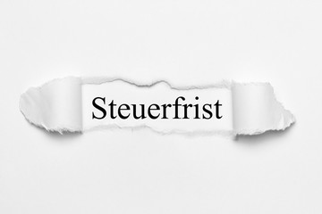 Steuerfrist