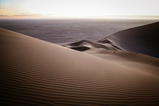 Sunset Over Dune 7 In Namibia