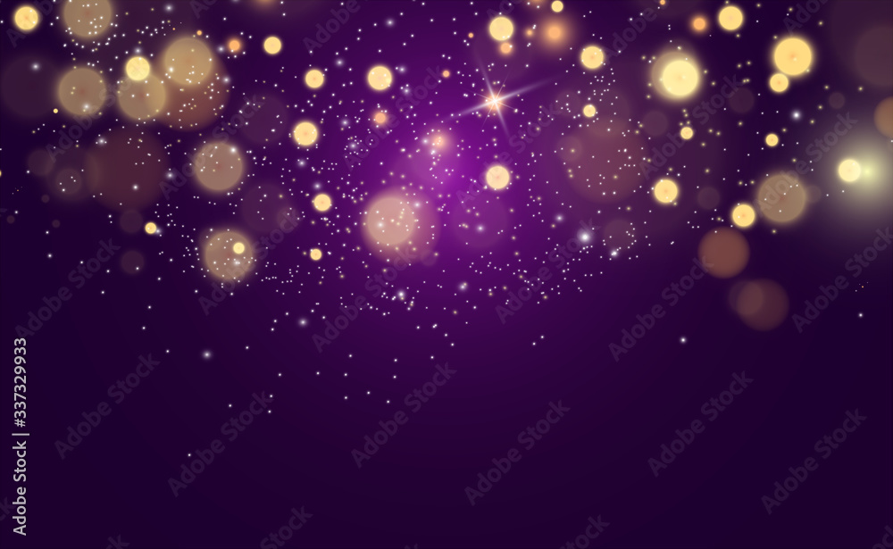 Poster beautiful sparks shine with special light. vector sparkles on a transparent background. christmas ab