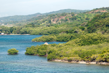 Roatan Island Coastline And The Airport