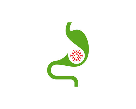 Stomach Virus logo vector template, Creative stomach logo design concepts