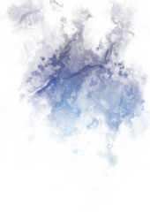 Abstract colorful watercolor on white background. Digital art painting.