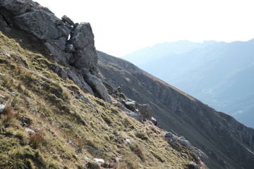Fototapeta premium Trekking and hiking in val di susa
