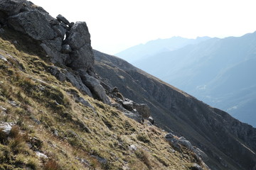 Fototapeta premium Trekking and hiking in val di susa