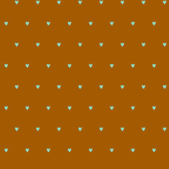 Cute seamless pattern of rainbow, clouds, drops and hearts in the style of Scandi!