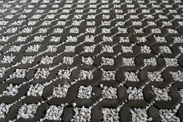 Obraz premium paving slabs for pedestrian street