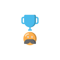 Naklejka premium Father day Hero Star Favorite Love Champion Icon, Logo, Vector