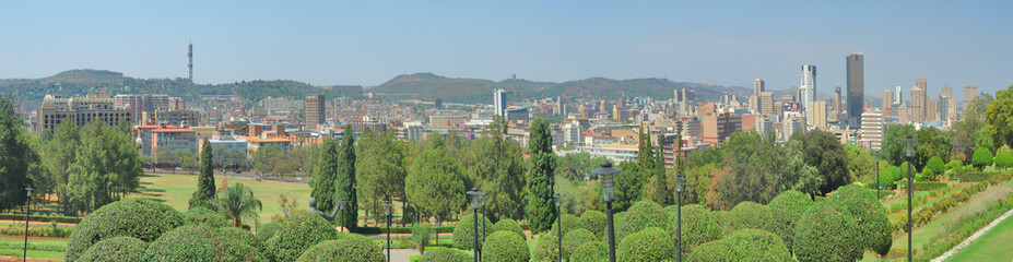 Obraz premium Panorama of Pretoria - the administrative capital of South Africa.