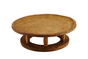 wicker basket on a white background