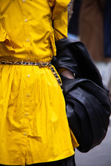 Fototapeta premium Street Style - Paris Fashion Week - Womenswear Fall/Winter 2020-2021 : Nina Ricci