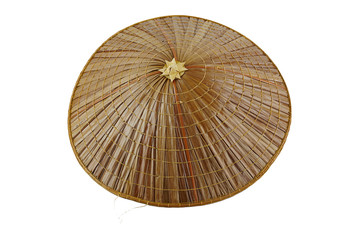wicker basket on a white background
