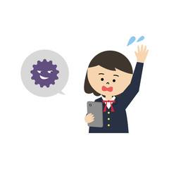 スマホ　ウイルス　女子高生