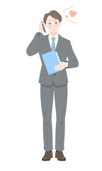 照れる ポーズ ビジネス スーツ 男性 全身 Wall Mural 穂高 長友 照れる ポーズ ビジネス スーツ 男性 全身 Wall Mural 穂高 長友