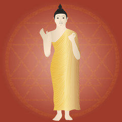 Lord Buddha the yantra background - 337347915
