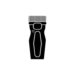 Hair clipper icon vector logo design black symbol isolated on white background. Vector EPS 10