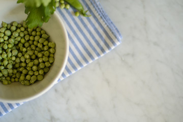 Green peas: freshly harvested, natural, organic, healthy food for a natural lifestyle
