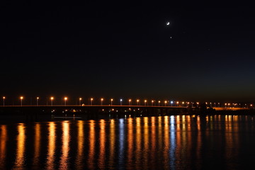 
Night in Luxor over the Nile