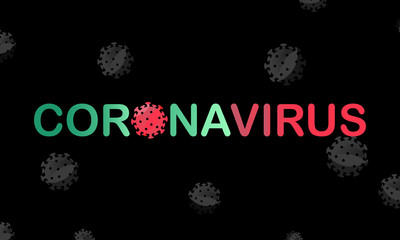Coronavirus covid19 virus background flat in modern colour design concept. EPS 10 vector.