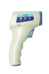 wireless digital thermometer infrared isolated on white