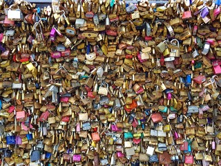 Lock Love in Paris, France