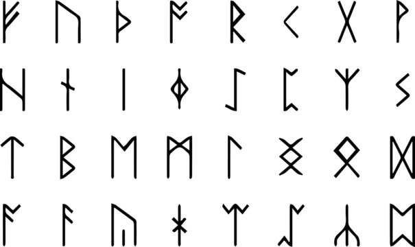 Vector image of runes