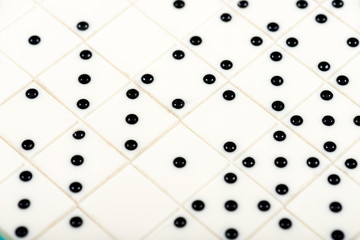 Vintage domino patterns background image